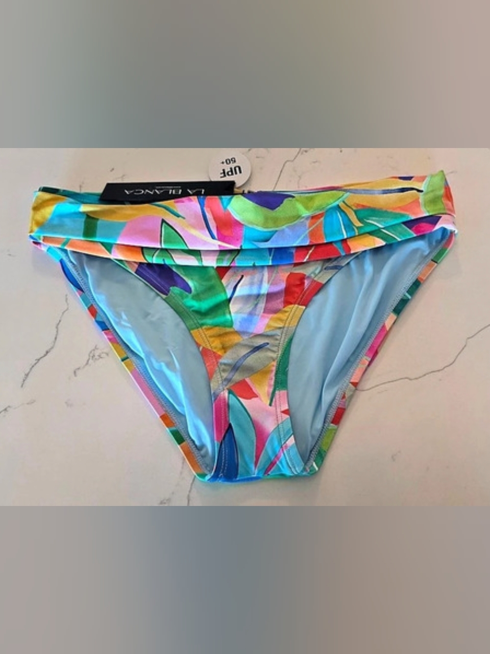 NWT La Blanca Tropical Multi-Color Hipster Bikini Bottom Women's Sz 10 & 14